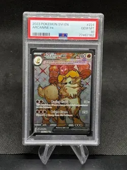 2023 POKEMON SVI EN-SCARLET & VIOLET ULTRA RARE #224 ARCANINE EX PSA 10 - Image 1