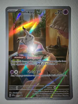 Pokemon TCG - Mimikyu SVP 075 Scarlet & Violet Black Star Promo Paldean Fates NM - Image 1