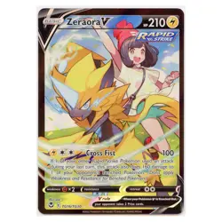 2022 Pokemon Zeraora V SWSH Silver Tempest Trainer Gallery Ultra Rare #TG16/TG30 - Image 1