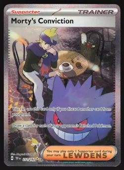 Morty's Conviction - 211/162 - Special Illustration Rare Temporal Forces Pokemon - Image 1