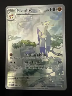 Mienshao Pokemon Holo Illustration Rare SV04: Paradox Rift 200/182 - Image 1