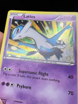 Pokemon TCG Latios XY Black Star Promos XY65 Holo Promo MP YH1 - Image 2