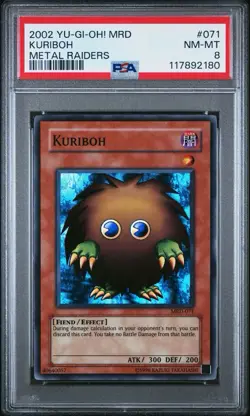 2002 Yu-Gi-Oh! Kuriboh Metal Raiders MRD Unlimited Super Rare PSA 8 - Image 1