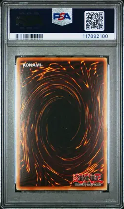 2002 Yu-Gi-Oh! Kuriboh Metal Raiders MRD Unlimited Super Rare PSA 8 - Image 2