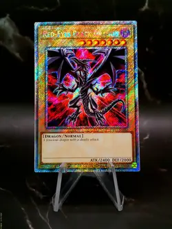 Red-Eyes Black Dragon Platinum Secret Rare 1st Edition RA03-EN081 2024 YuGiOh - Image 1