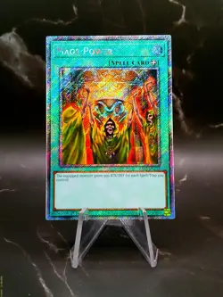 Mage Power Platinum Secret Rare 1st Edition RA03-EN113 2024 YuGiOh Card - Image 1