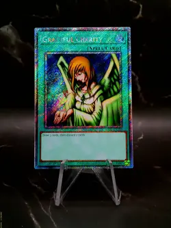 Graceful Charity Platinum Secret Rare 1st Edition RA03-EN116 2024 YuGiOh Card - Image 1