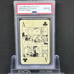 PSA 10 Ensky One Piece Playing Card Jump Festa 2011 Marshall D. Teach Ace Clubs - Image 1