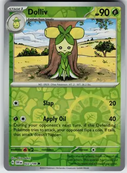 Pokemon Dolliv 022/198 SV01: Scarlet & Violet Base Set NM Reverse Holo card - Image 1
