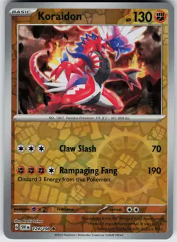 Pokemon Koraidon 124/198 SV01: Scarlet & Violet Base Set NM Reverse Holo card - Image 1