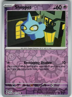 Pokemon Shuppet 087/198 SV01: Scarlet & Violet Base Set NM Reverse Holo card - Image 1