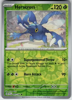 Pokemon Heracross 002/198 SV01: Scarlet & Violet Base Set NM Reverse Holo card - Image 1