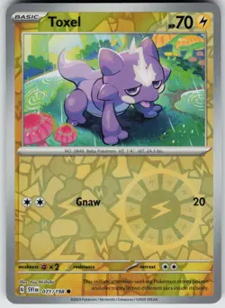 Pokemon Toxel 071/198 SV01: Scarlet & Violet Base Set NM Reverse Holo card - Image 1