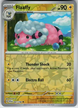 Pokemon Flaaffy 067/198 SV01: Scarlet & Violet Base Set NM Reverse Holo card - Image 1
