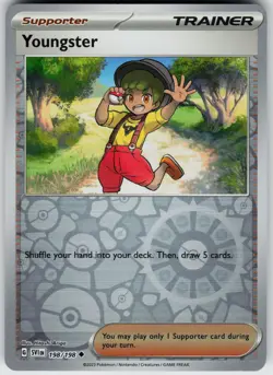 Pokemon Youngster 198/198 SV01: Scarlet & Violet Base Set NM Reverse Holo card - Image 1