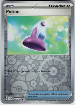 Pokemon Potion 188/198 SV01: Scarlet & Violet Base Set NM Reverse Holo card - Image 1