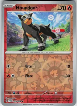 Pokemon Houndour 033/198 SV01: Scarlet & Violet Base Set NM Reverse Holo card - Image 1