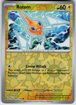 Pokemon Rotom 069/198 SV01: Scarlet & Violet Base Set NM Reverse Holo card - Image 1