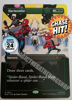 Harmonize- Spider-Man Secret Lair 💥CHASE HIT💥#7021 - MTG - Image 1