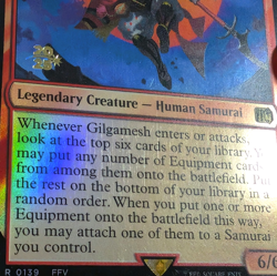 Gilgamesh, Master-at-Arms - Pre-release Foil Stamped Promo - Final Fantasy MTG - Image 3