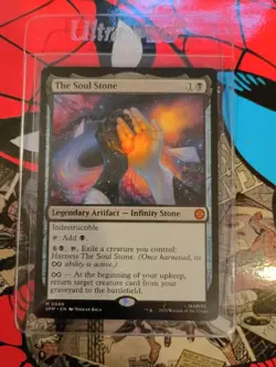 The Soul Stone Marvel's Spider-Man Regular #66 MTG Near Mint Mythic Pack Fresh - Image 1