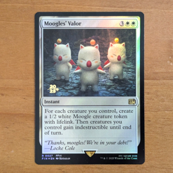 Moogles' Valor - Pre-release Foil Stamped Promo - Final Fantasy MTG - Image 1