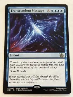 Transcendent Message (R) MTG March Of The Machines MOM - Image 1