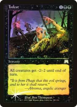 Onslaught MTG FOIL Infest Magic - Image 1