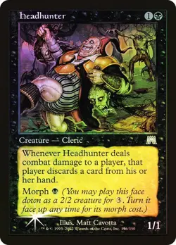 Onslaught MTG FOIL Headhunter Magic - Image 1