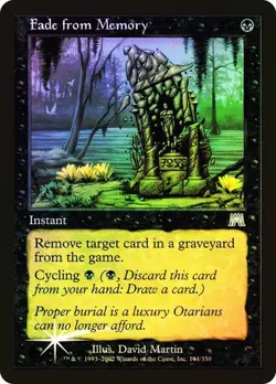 Onslaught MTG FOIL Fade from Memory Magic - Image 1