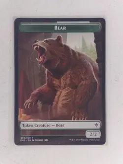 Bear Token - Throne of Eldraine (ELD) MTG Magic the Gathering - NM+ - Image 1