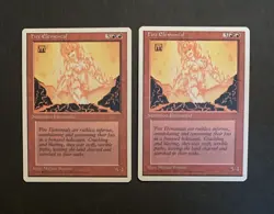 Magic: The Gathering Fire Elemental 4th Edition 1995 MTG x2 - Image 1