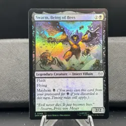 NM Foil Swarm, Being of Bees, MTG, Marvel's Spider-Man, Magic the Gathering, 69 - Image 1