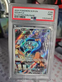 2024 Pokemon SCR Stellar Crown Squirtle Psa 9 - Image 1