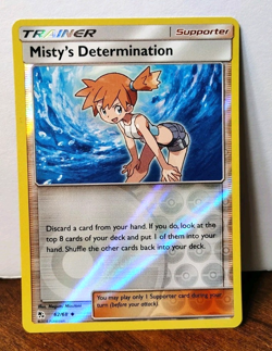POKEMON MISTY'S DETERMINATION 62/68 REVERSE HOLO HIDDEN FATES MP-LP - Image 1