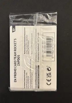 Team Rocket's Zapdos 070/182 - Sealed EB GAMES Promo Destined Rivals Pokemon TCG - Image 2
