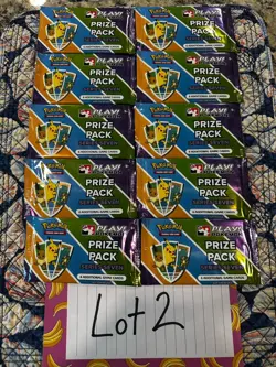 Play Pokemon Prize Pack Series 7 Booster Packs New lot of 10 - Free Shipping - Image 1