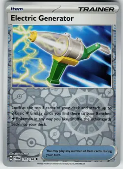Pokemon Electric Generator 170/198 SV01: Scarlet & Violet Base Set NM Reverse Ho - Image 1