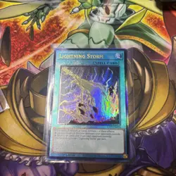 Yugioh Lightning Storm RA01-EN061 1st Edition Prismatic Ultimate Rare NM - Image 1