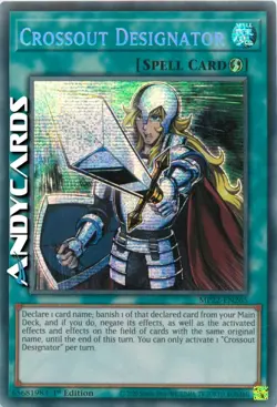 CROSSOUT DESIGNATOR • Segreta Prismatica • MP22 EN265 • 1Ed • Yugioh! ANDYCARDS - Image 1