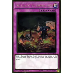 PGL3-EN098 Fire Lake of the Burning Abyss Gold Rare 1st Edition NM YuGiOh TCG - Image 1