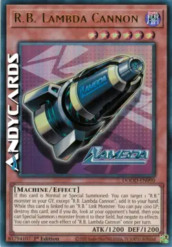 R.B. LAMBDA CANNON • (R.B. Lambda Cannone) • Ultra R • DOOD EN090 • 1Ed • Yugioh - Image 1