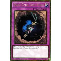 PGL3-EN037 Deep Dark Trap Hole Gold Secret Rare 1st Edition NM YuGiOh TCG - Image 1