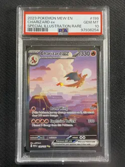 Pokemon Card PSA Gem MT 10 Charizard Special Illustration Rare -151 2023 199/165 - Image 1