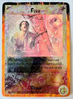 RAGE Apocalypse CCG: “FLUX” LIMITED UMBRA REALM ULTRA-RARE FOIL~MINT~Game Card - Image 1