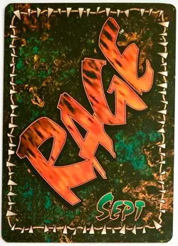 RAGE Apocalypse CCG: “FLUX” LIMITED UMBRA REALM ULTRA-RARE FOIL~MINT~Game Card - Image 2