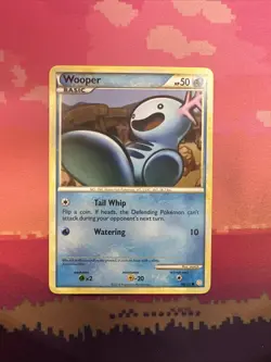 Pokemon Card Wooper HeartGold SoulSilver Common 88/123 Near Mint - Image 1