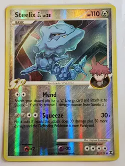 Steelix GL 51/111 Reverse Holo Pokemon Card - Rising Rivals - LP Condition - Image 1