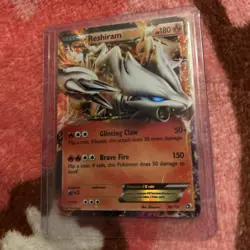 Reshiram EX Holo Ultra Rare Pokemon Card Legendary Treasures 29/113 - Image 1