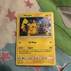 Pokemon Pikachu TCG SM86 Cosmo Holo Black Star Promo Card - Image 1